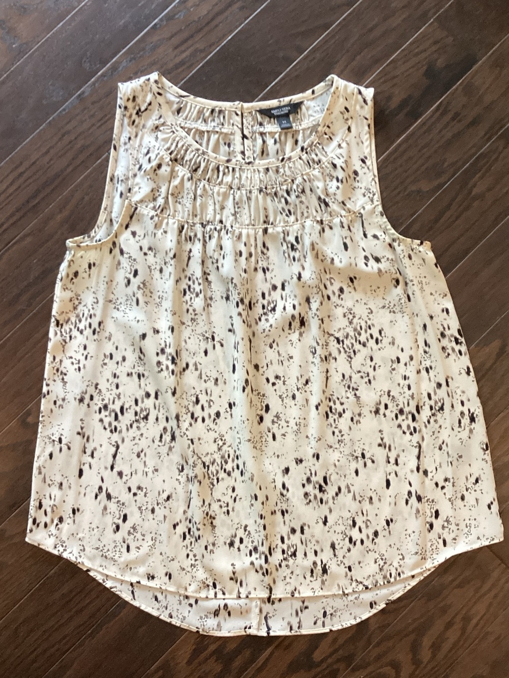 Simply Vera Vera Wang Cream Sleeveless Speckled Camisole